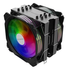 Процессорный кулер 2E Gaming Air Cool AC120D6-ARGB, LGA1700, 1366, 1200, 115X, 775, AM4, AM3, AM3+, AM2, AM2+, FM2, FM1, 4pin PWM,+ 5V 3pin RGB, TDP 200W 2E-AC120D6-ARGB фото