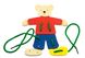 Шнурівка goki Ведмідь з одягом 1 - магазин Coolbaba Toys