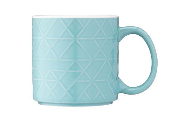 Чашка Ardesto Francesca, 360 мл, блакитна, кераміка AR3482BL фото