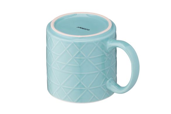 Чашка Ardesto Francesca, 360 мл, блакитна, кераміка AR3482BL фото