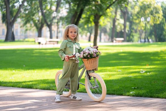 Miqilong Дитячий велосипед RM Оливковий 12" ATW-RM12-OLIVE фото