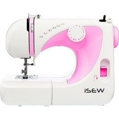 Швейная машина iSEW A15, электромех., 85Вт, 15 шв.оп., петля полуавтомат, белый + розовый ISEW-A15 фото