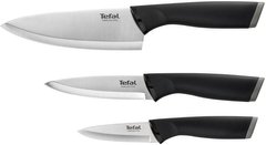 Tefal Набір ножів Comfort, 3 шт, нержавіюча сталь, пластик, чорний K221S375 фото