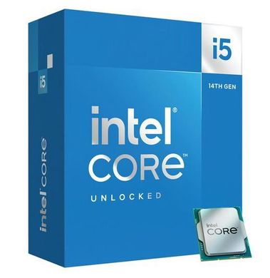 Intel Центральний процесор Core i5-14600KF 14C/20T 3.5GHz 24Mb LGA1700 125W w/o graphics Box BX8071514600KF фото