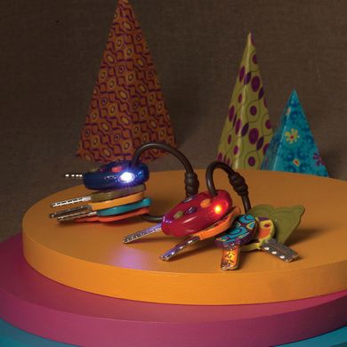 Розвиваюча іграшка - СУПЕР-КЛЮЧИКИ (світло, звук, томатний) BX1227Z фото