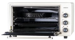 Электрическая мини-печь Ardesto MEO-S50FBG - 1600Вт/50 л./конвекция/таймер/двойное стекло/бежевая MEO-S50FBG фото