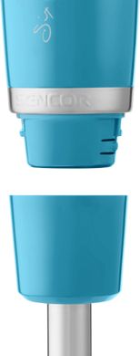 Блендер Sencor заглибний, 1000Вт, 3в1, чаша-1*500 и 2*700мл, голубий SHB4467TQ-EUE3 фото