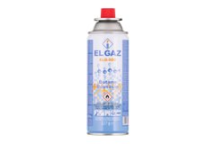 Баллон-картридж газовый EL GAZ ELG-500, бутан 227 г, цанговый, для газовых горелок и плит, одноразовый 104ELG-500 фото