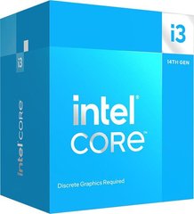 Intel Центральний процесор Core i3-14100F 4C/8T 3.5GHz 12Mb LGA1700 58W w/o graphics Box BX8071514100F фото