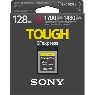 Карта пам'яті Sony CFexpress Type B 128GB R1700/W1480MB/s Tough CEBG128.SYM фото