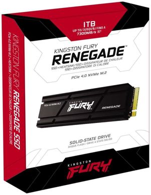 Kingston Накопичувач SSD M.2 1TB PCIe 4.0 Fury Renegade + радіатор SFYRSK/1000G фото