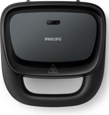 Philips Сендвічмейкер Series 3000 750Вт, антипригарне покриття, корпус-пластик, чорний HD2330/90 фото