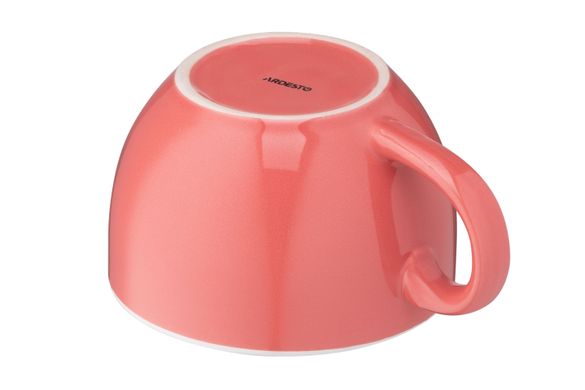 Чашка Ardesto Merino, 480 мл, рожева, кераміка AR3486P фото