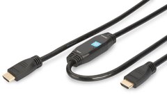 Кабель ASSMANN HDMI High speed с усилителем (AM/AM) 30m, black AK-330105-300-S фото