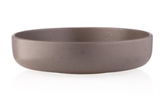 Тарілка супова Ardesto Trento, 21,5 см, сіра, кераміка AR2921TG фото