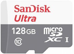 Карта памяти SanDisk microSD 128GB C10 UHS-I R100MB/s Ultra SDSQUNR-128G-GN6MN фото