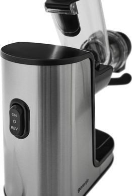 Gorenje Соковитискач Gorenje відцентрований 200Вт, чаша-0.4л, жмих-0.6л, жолоб XXL, пластик/метал, чорний JC200BE фото