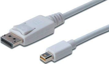 Digitus miniDisplayPort to DisplayPort (AM/AM)[Кабель miniDisplayPort > DisplayPort (M/M), 2м, білий] AK-340102-020-W фото