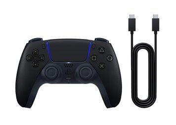 PlayStation Геймпад 5 Dualsense BT, Midnight Black (USB-C кабель) 1000051651 фото