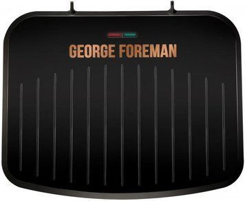 Russell Hobbs Гриль George Foreman 25811-56 Fit Grill Copper Medium, 1630 Вт, антипригарное покрытие, черный\медь 25811-56 фото