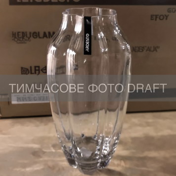 ARDESTO Ваза Ambra, 14.7х30см, стекло, прозрачный