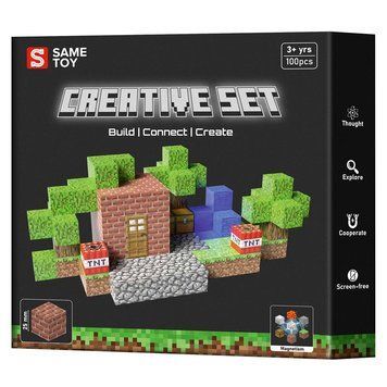 Same Toy Magnetic construction set Same Toy Creative Set Vault, 100pcs MCRAFT-4646-SM фото