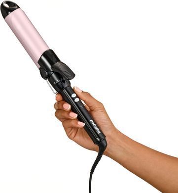 BaByliss Curling iron Babyliss Pro 180 extra large, 80V, temp. modes-10, D -38mm, 110-180С, metal, black C338E фото