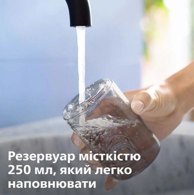 Philips Іригатор портативний Sonicare Cordless Power Flosser 3000, чаша 250 мл, чохол, 2 насадки , білий HX3826/31 фото