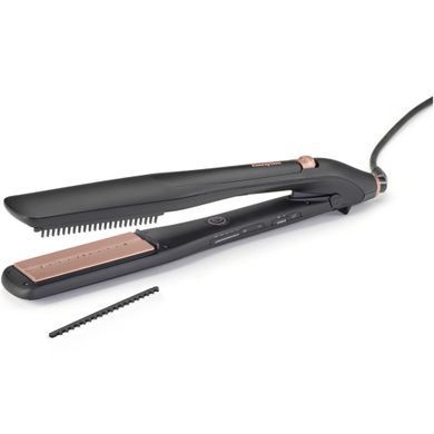 BaByliss Випрямитель Babyliss Steam Lux Styler, 56Вт, темп.режимов-5, 170-210 &deg;C, термо коврик, керамика, черный ST596E фото
