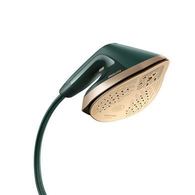 Philips Гладильная система Series 6000, 1800Вт, 1100мл, паровой удар -90гр, постоянный пар - 45гр, верт. Отпаривание+ доска, керам. подошва, темно зеленый AIS6020/70 фото