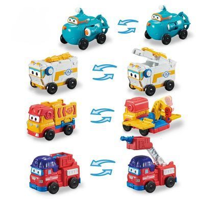 Super Wings Super Wings Mini Team Vehicles EU740130F фото