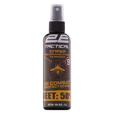 2E Tactical Спрей від комарів, кліщів та мошок Combat Protect 50 Pro, 100 мл - 10 шт