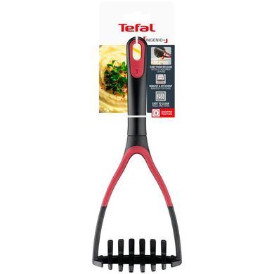 Tefal Картоплем' ялка INGENIO+, пластик, нейлон, чорний-червоний