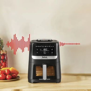 Tefal Мультипіч Easy Fry Silence Vision, 1670Вт, чаша-5л, сенсорне керув., 10 програм, з віконцем, пластик, чорний EY5568E0 фото