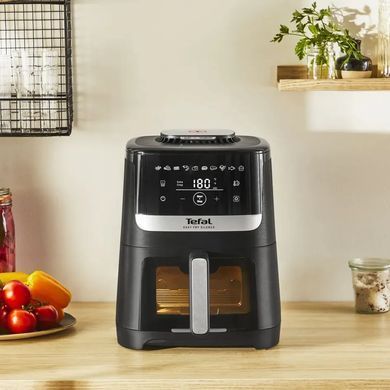 Tefal Мультипіч Easy Fry Silence Vision, 1670Вт, чаша-5л, сенсорне керув., 10 програм, з віконцем, пластик, чорний EY5568E0 фото
