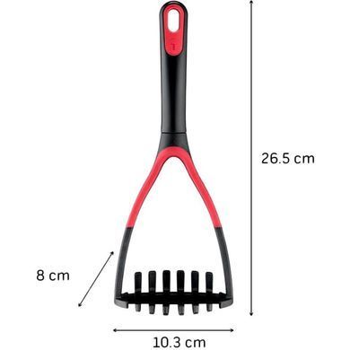 Tefal Картоплем' ялка INGENIO+, пластик, нейлон, чорний-червоний