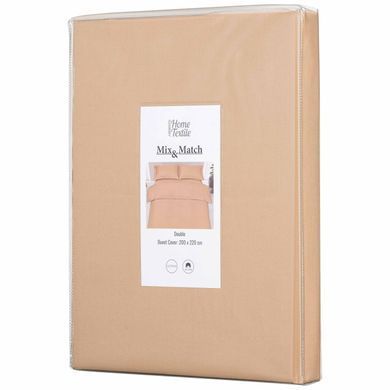 ARDESTO Підковдра Mix&Match, 200х220см, 100% бавовна, сатин, бежевий