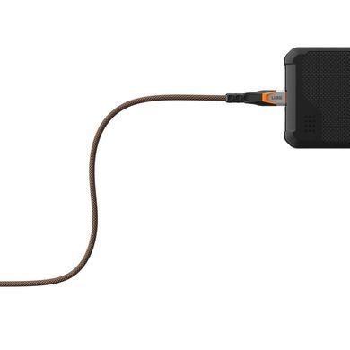 UAG Кабель USB-C > USB-C 3.2 зарядки/синхронизации 0.75м, 240Вт, Type-C, Rugged Double Braided Nylon, Black/Orange 9B4415114097 фото