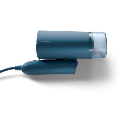 Philips Відпарювач компактний 3000 Series, 1000Вт, 100мл, постійна пара - 20гр, складана ручка, синій STH3000/20 фото