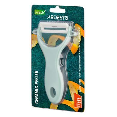 ARDESTO Овощечистка керамическая Fresh, керамика, пластик, зеленый светлый