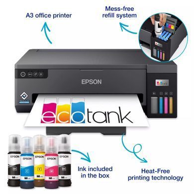 Epson Принтер ink color A3 EcoTank L11050 20_30 ppm USB Wi-Fi 4 inks C11CK39403 фото