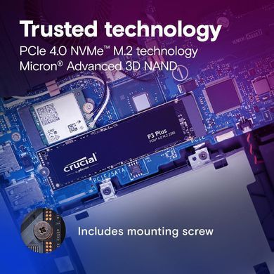 Micron Накопитель SSD Crucial M.2 4TB PCIe 4.0 P3 Plus CT4000P3PSSD8 фото