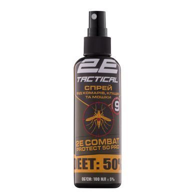 2E Tactical Спрей від комарів, кліщів та мошок Combat Protect 50 Pro, 100 мл - 10 шт
