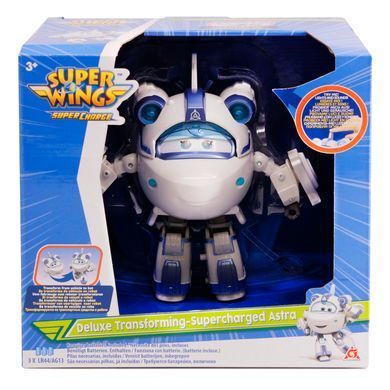 Super Wings Ігрова фігурка-трансформер Supercharge Lights & Sounds Astra, Астра, світло, звук EU740433 фото