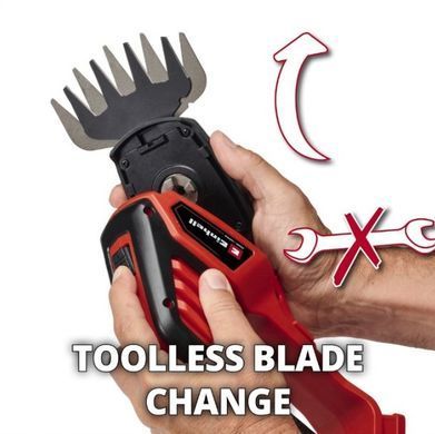 Einhell Ножиці для трави GE-CG 18/100 Li-Solo, PXC, акум., 100мм, 1.06кг (без АКБ та ЗП) 3410313 фото