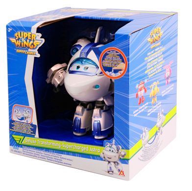 Super Wings Ігрова фігурка-трансформер Supercharge Lights & Sounds Astra, Астра, світло, звук EU740433 фото