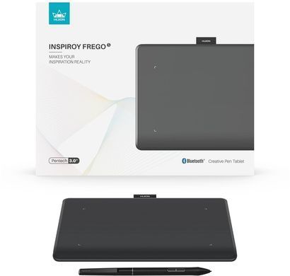 Huion Графический планшет 6.3"x3,9" Inspiroy Frego S, BT, USB-C, черный L310 фото