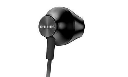 Philips Наушники In-ear TAUE100 3.5 mini-jack Черный TAUE100BK/00 фото