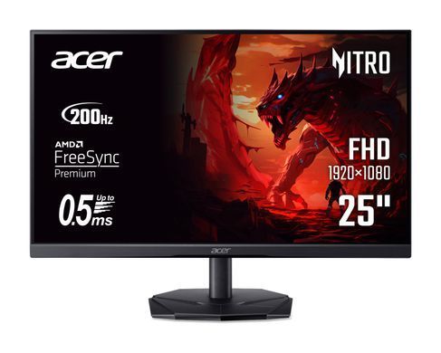 Acer Монітор Acer 24.5" KG251QX0biip 2xHDMI, DP, VA, 200Hz, 2ms, FreeSync Premium UM.KX1EE.005 фото
