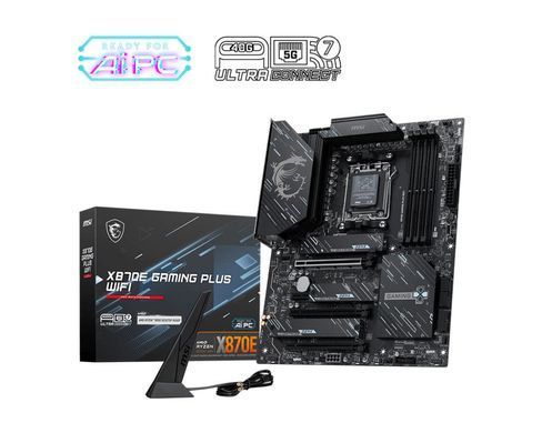 MSI Материнcька плата X870E GAMING PLUS WIFI sAM5 X870E 4xDDR5 M.2 HDMI WiFi BT ATX 911-7E70-001 фото
